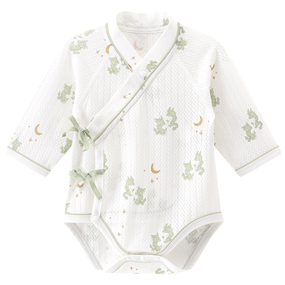 乖奇熊宝宝长袖连体包屁衣空调服