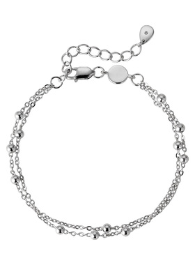 素图女925银夏季新款简约手链