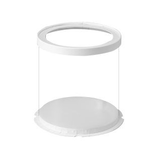 开窗透明圆形蛋糕盒4/6/8/10/双层加高特高款网红鲜花礼品包装盒