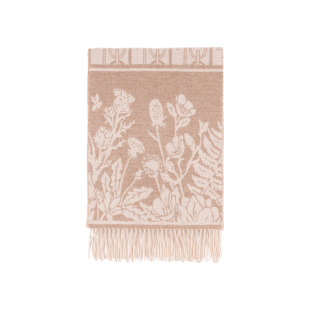 上海故事2025秋冬新款绵羊毛围巾女加厚保暖提花围脖送长辈礼盒装