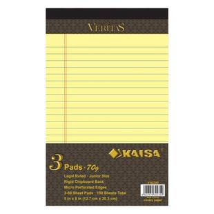 凯萨KAISA美式加厚拍纸本高颜值复古可撕a4草稿本子活页本考研默写黄色笔记本凯撒学习横线本英语单词本