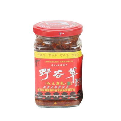 野谷草红豆腐乳麻辣味瓶装200g