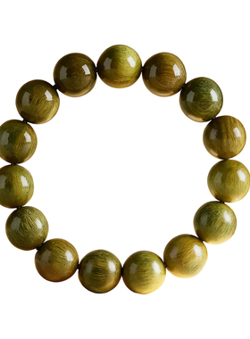 普陀山马年天然老绿檀手串女款高级感檀木手链男佛珠盘玩檀香饰品