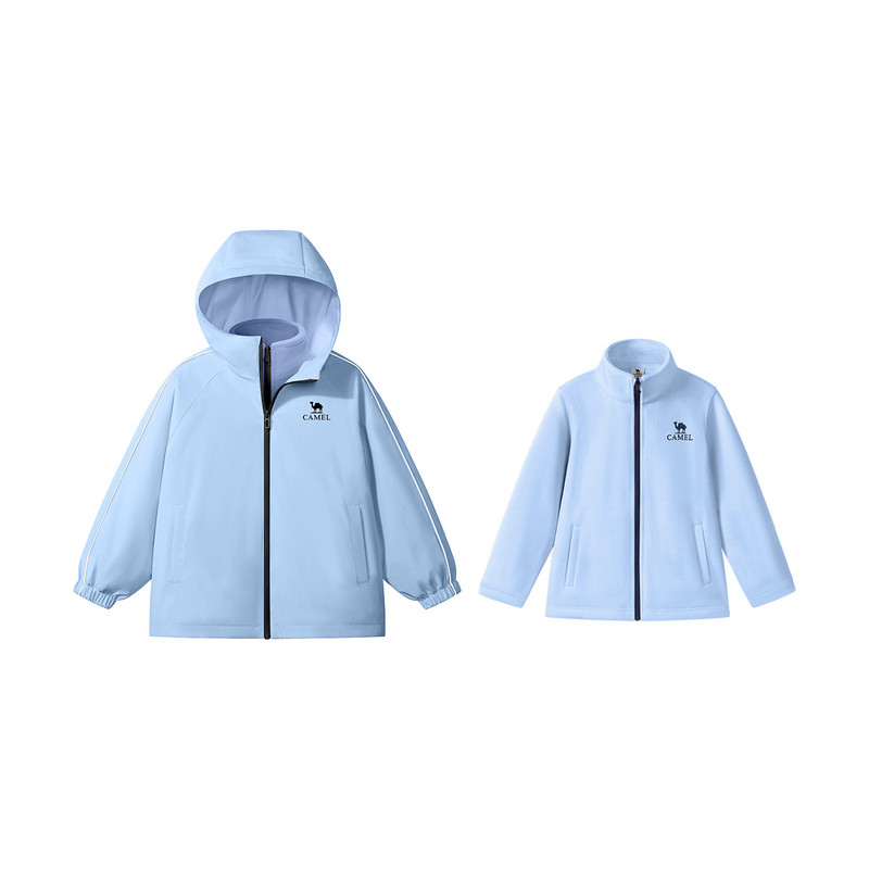 骆驼儿童户外登山服两件套运动服