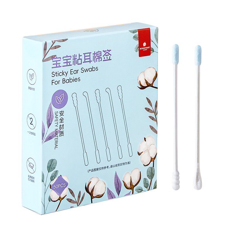 科巢宝宝儿童耳屎鼻屎粘着棉棒