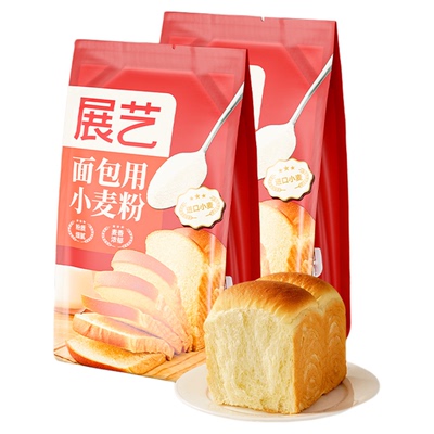 展艺500g烘焙专用面包粉吐司小麦