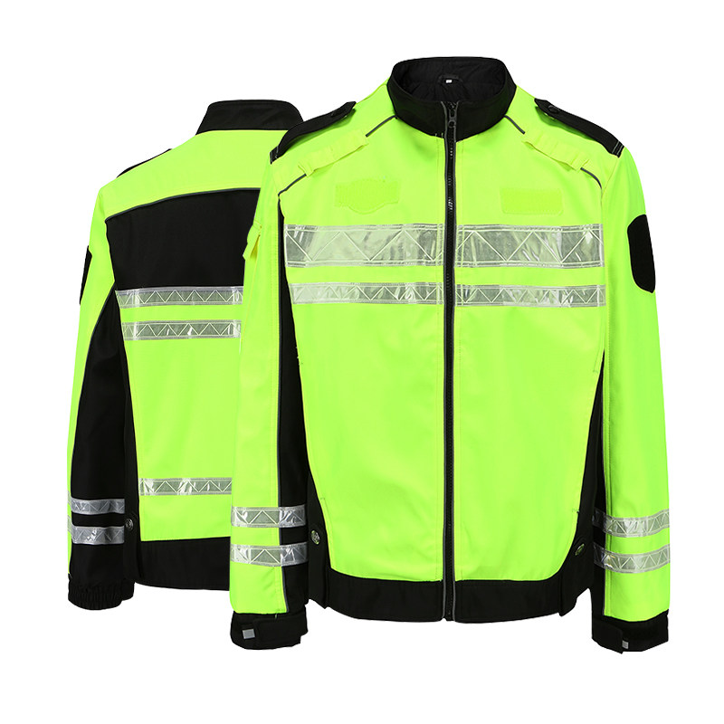 反光工作服摩旅机车骑行服交通高速救援巡逻龙虾服反光雨衣印LOGO