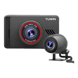 涂影Ride5摩托车行车记录仪高清前后双摄防水电动车骑行哨兵监控