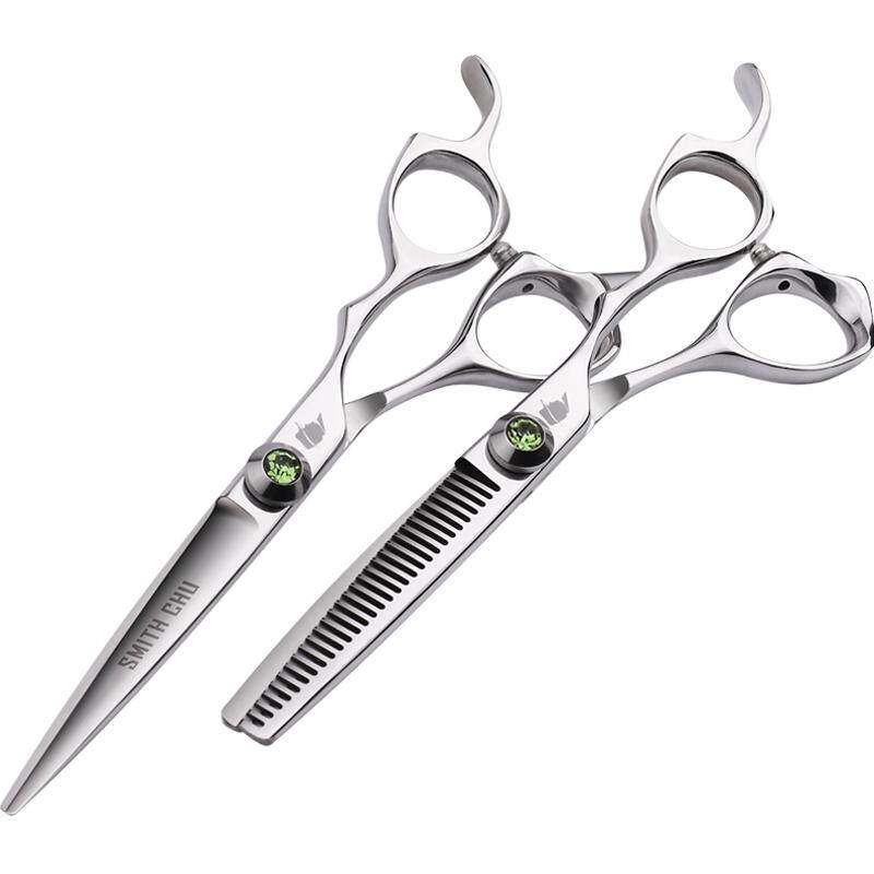 褚铁匠专业理发美发剪刀宝石款大耳朵手柄打薄剪套装发型师专用