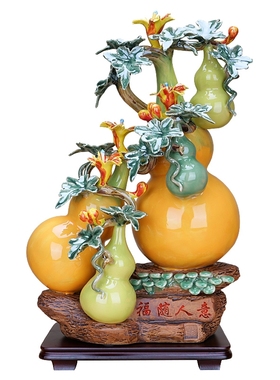 石湾公仔大师葫芦入伙五福临门