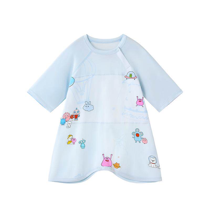 babycare婴儿小奶皮睡袋七分袖