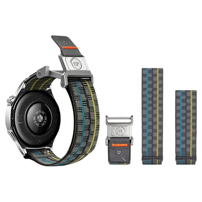 适用OPPOwatchX3手表带watchX2斜纹watchS浮织铠甲款磁吸扣尼龙腕表带4pro运动3pro智能2男士春夏透气高级