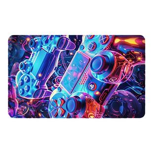 电竞房潮玩地毯可机洗电竞椅专用隔音防滑创意地垫阅读区转椅脚垫