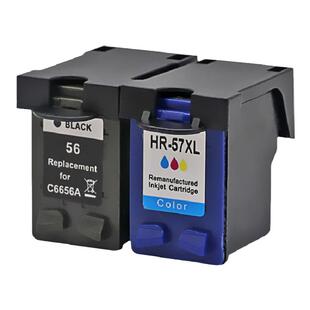 DAT适用惠普hp56 57墨盒hp Deskjet 450 5150 5550 5551彩色打印机油墨盒C6656A C6657A墨水盒HP4255油墨盒