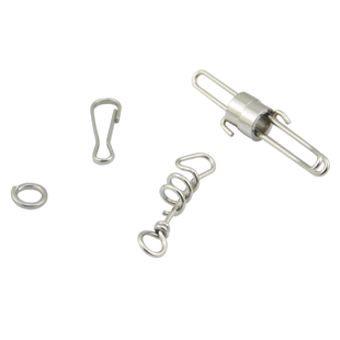 不锈钢鹦鹉脚链鸟链子钢扣/朱丹扣/龙虾扣/旋转扣/双环防脱扣脚环