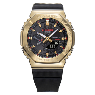 卡西欧官方旗舰店GBM-2100CX马年生肖金属八角蓝牙手表男G-SHOCK