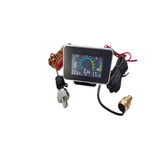 收割机挖机叉车货车汽车水温表改装通用高精度电压机油压力三合一