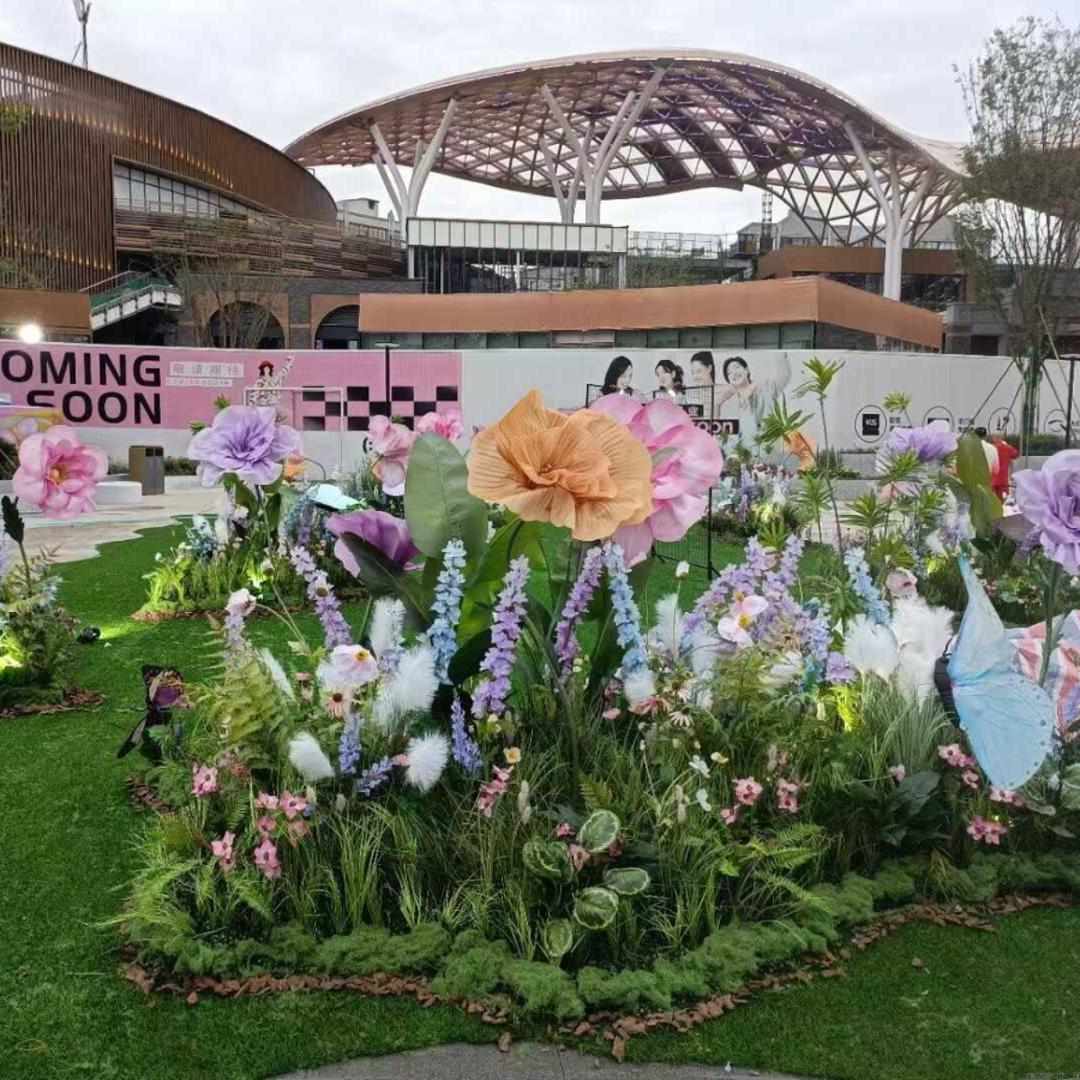 仿真花植物软装造景户外园景观高级装饰摆设花艺摆件大型绿植假花