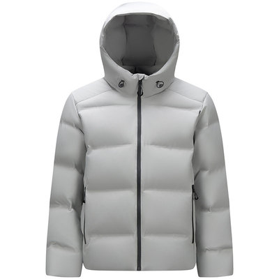 森马肌理感外套防水连帽羽绒服男