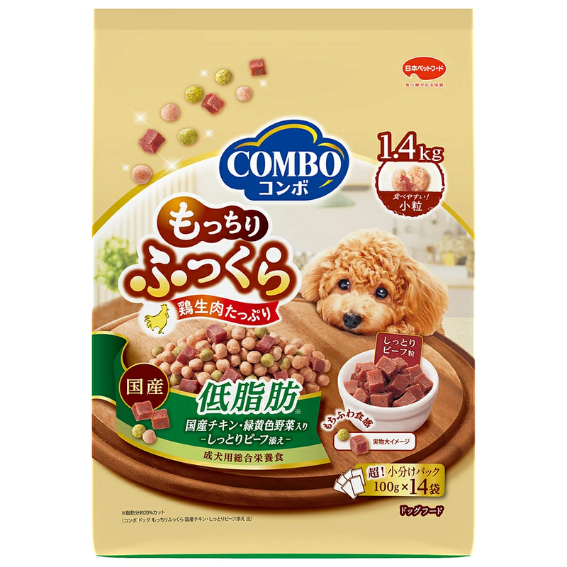 日本产 日本宠物狗牛肉鸡肉蔬菜小型犬成犬老年犬挑食软粮狗粮