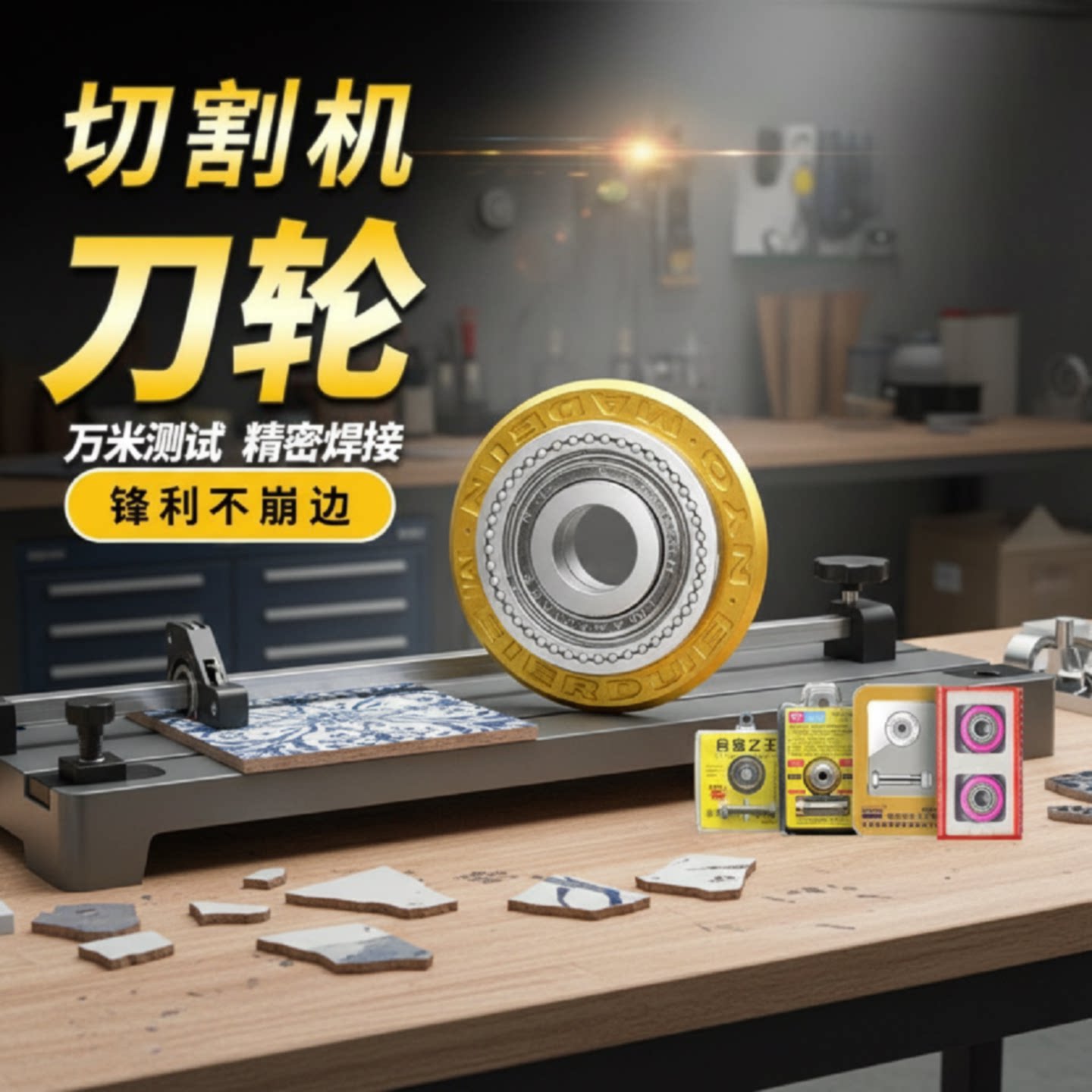 手动瓷砖推刀合金刀头T型石井原装配件地砖玻璃滚轮切割刀轮进口图片