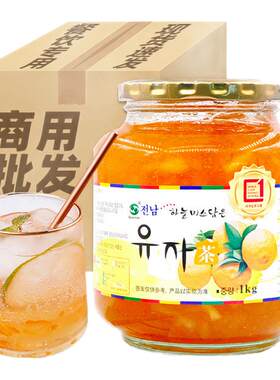 全南蜂蜜柚子茶韩国进口罐装批发