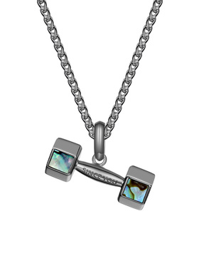 SinceYou极光哑铃项链男运动风