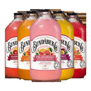 宾得宝Bundaberg澳洲原装进口果汁干姜汁百香果味汽水气泡饮料