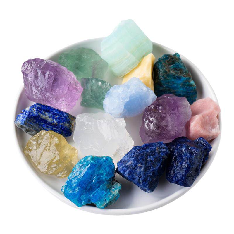 天然水晶矿物矿石手敲原石玛瑙石头儿童亲子科普装饰品造景石摆件