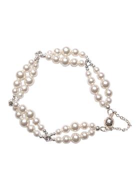 施家珍珠手链女款轻奢小众精致手链串珠高颜值手工编织原创设计