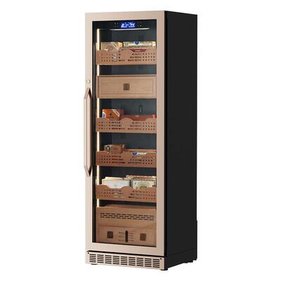 【自营】HCK雪茄柜恒温恒湿家用茶冷藏嵌入雪松木雪茄盒保湿烟柜