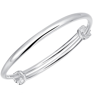 巨好看的银手镯女9999纯实心款银镯子女款2026新款有意义生日礼物