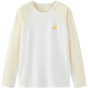 亚瑟士儿童秋装运动长袖T恤男童吸湿速干衣羽毛球体能训练服上衣