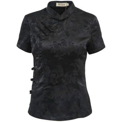 夏季新款简约清新旗袍式上衣