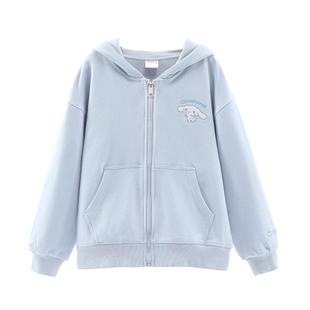 女童外套2025秋冬装新款童装连帽拉链衫洋气儿童卫衣加绒加厚保暖