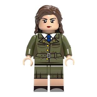 复仇者联盟积木人仔1388佩吉卡特美国队长第三方儿童男孩拼装玩具