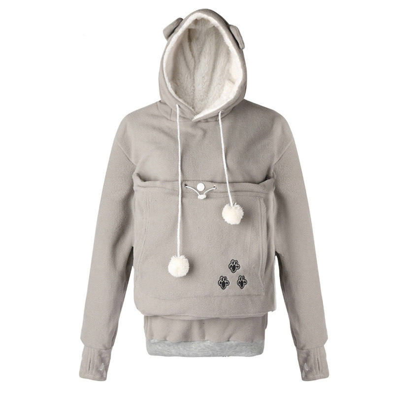 可以装猫的卫衣撸猫服