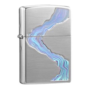 打火机zippo川流不息官方同款限量正版之宝免费刻字送男友