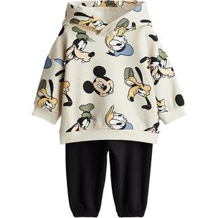 HM童装男婴套装2件式冬季长袖连帽衫长裤1131215