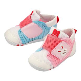 日本直邮mikihouse日本制熊兔儿童学步鞋一段网面凉鞋12-9303-143