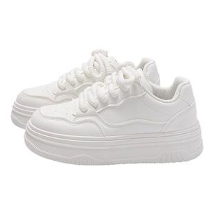 环球配裙子小白鞋女款2025秋季新款百搭厚底女鞋ins潮休闲板鞋子