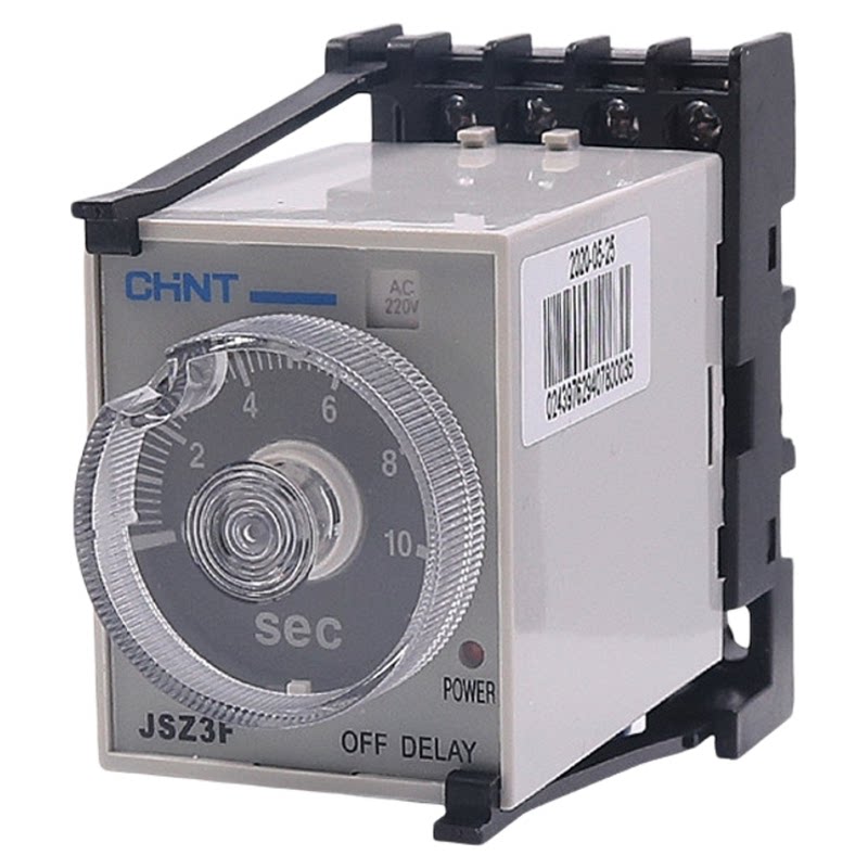 正泰断电延迟时间继电器JSZ3F延时220vAC 24vDC 380V控制器ST3PF