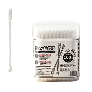 棉签掏耳朵专用棉棒500支挖耳勺粘大人一次性儿童双头棉花棒螺旋