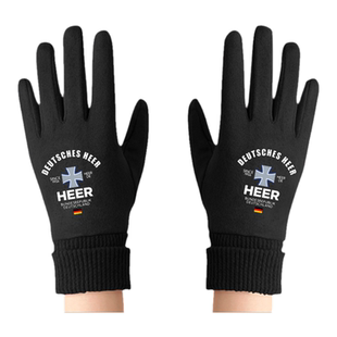 德国陆军空军德意志联邦武装飞行员军迷可触屏手套男女分指保暖款