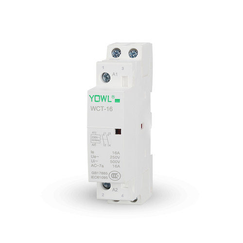 万联微型单相交流接触器220V家用ICT 16A24V110V12V一开一闭导轨