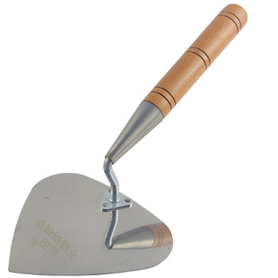 蓝田不锈钢砌墙工具三角铲大尖铲子瓦工刀砌砖东北大铲桃形铲偏铲