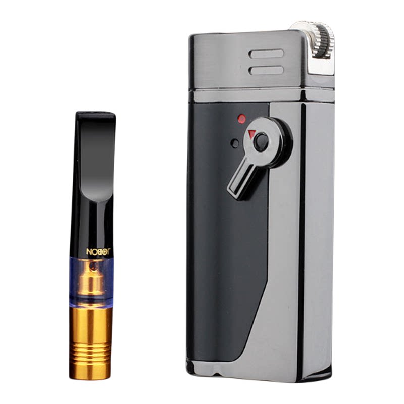 高端套装直冲打火机加烟嘴套装烟具创意个性潮流礼品打火机