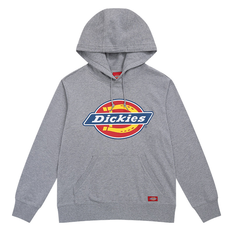 Dickies连帽卫衣新款LOGO休闲印花情侣全棉毛圈布女上衣DK007060