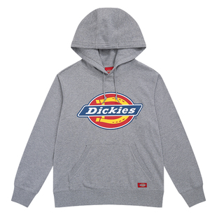 Dickies连帽卫衣新款LOGO休闲印花情侣全棉毛圈布女上衣DK007060