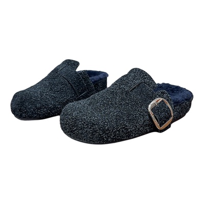 2025秋冬新款毛毛鞋厚底加绒保暖